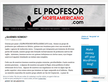 Tablet Screenshot of elprofesornorteamericano.com